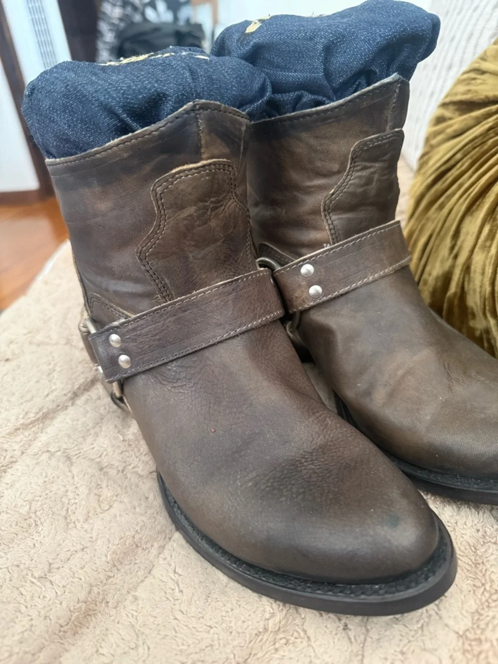 Freebird by Steven Santiago Brown Color Ankle Boots Zipper Back SZ 8 New no Box - Picture 4 of 10